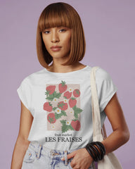Les Fraises – Retro Strawberry Market Graphic Tee