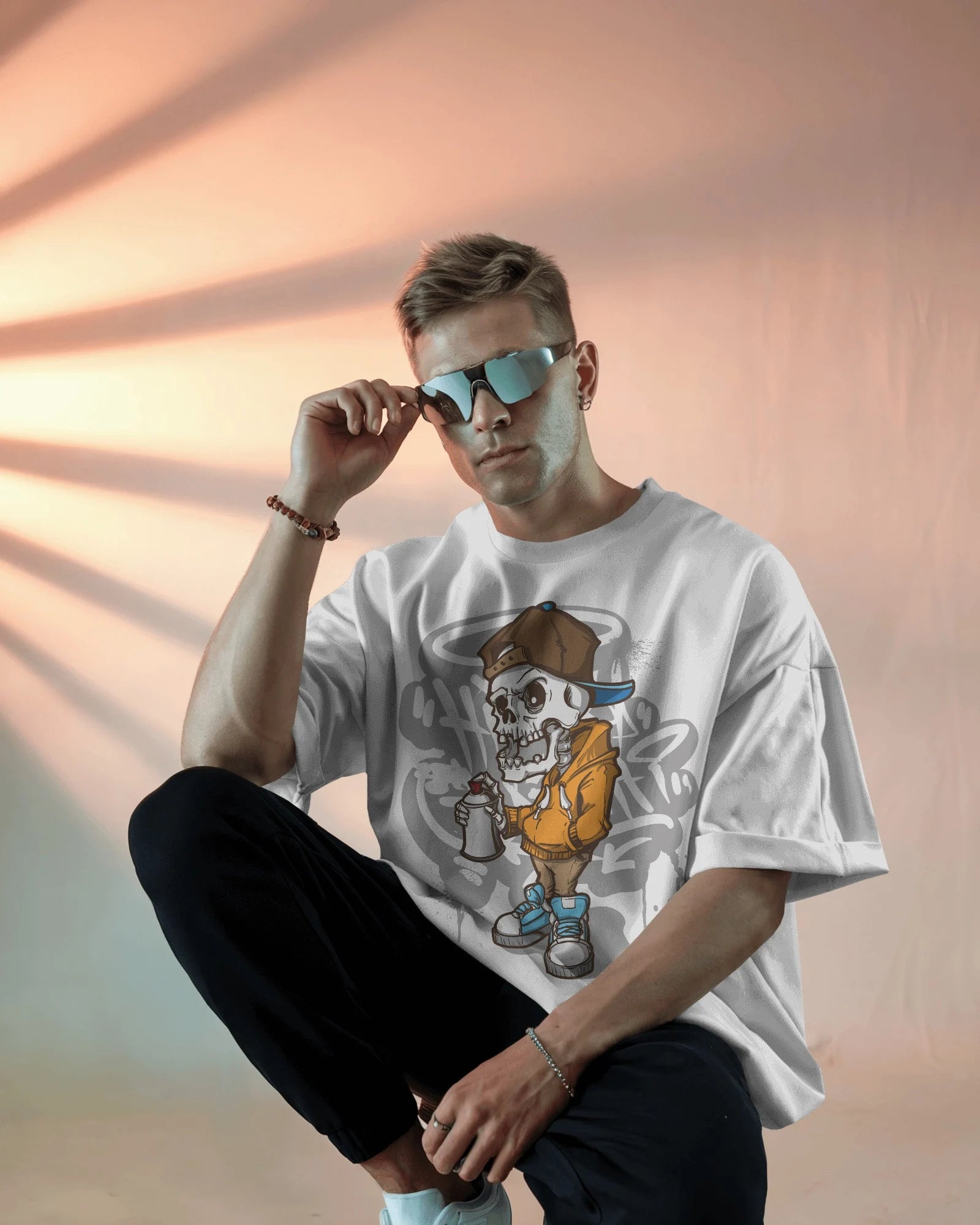 Urban Bonez – Graffiti Skull Streetwear Tee