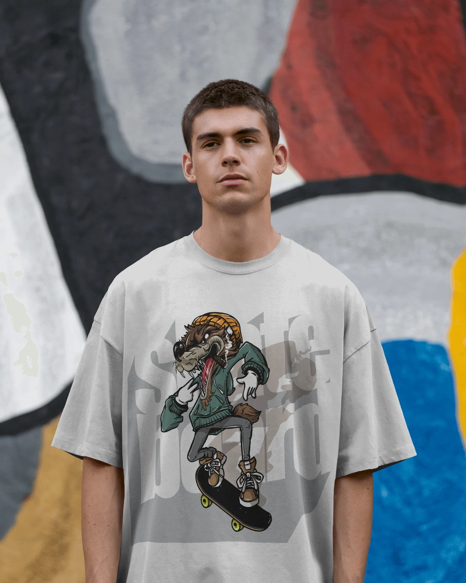 Skate Howler – Wild Wolf Boarder Tee