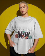 Happy May Day Floral Graphic Tee – Limited Edition