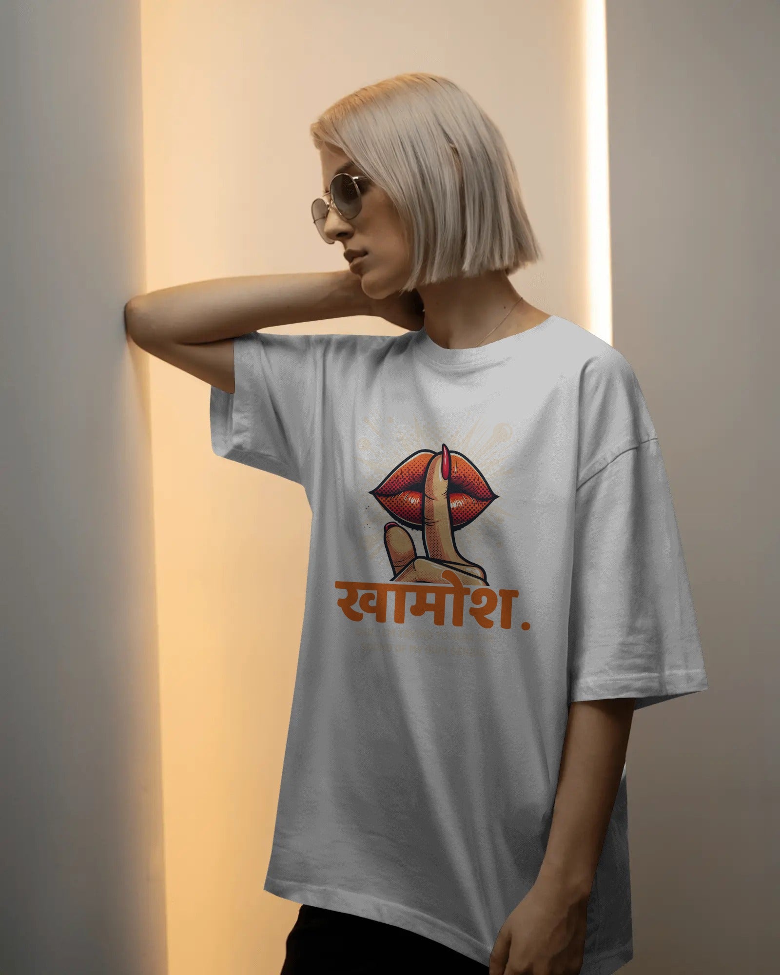 खामोश – Genius Mode Activated Oversized Tee