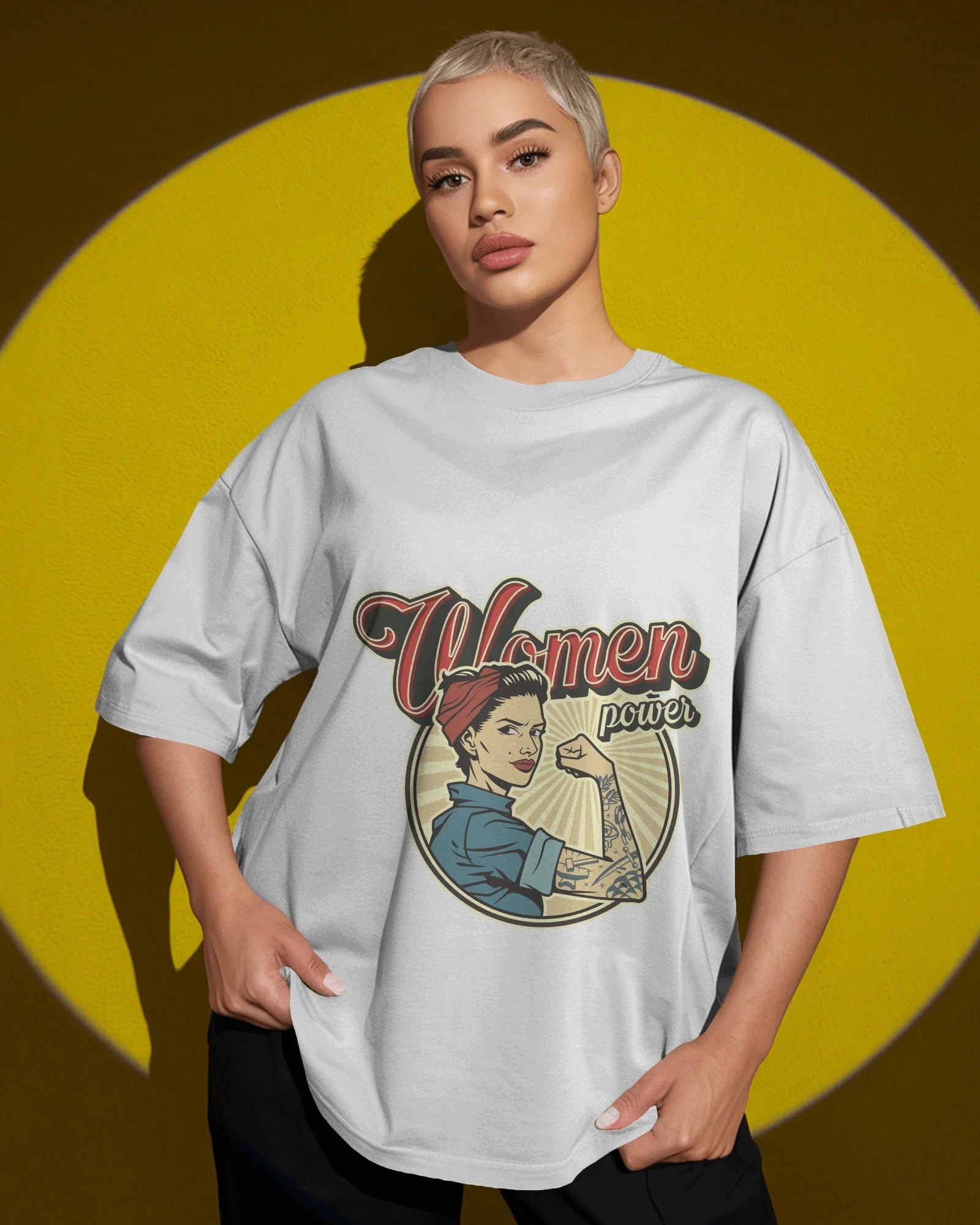 Retro Women Power Tee – Cavantee's Bold Feminist Statement