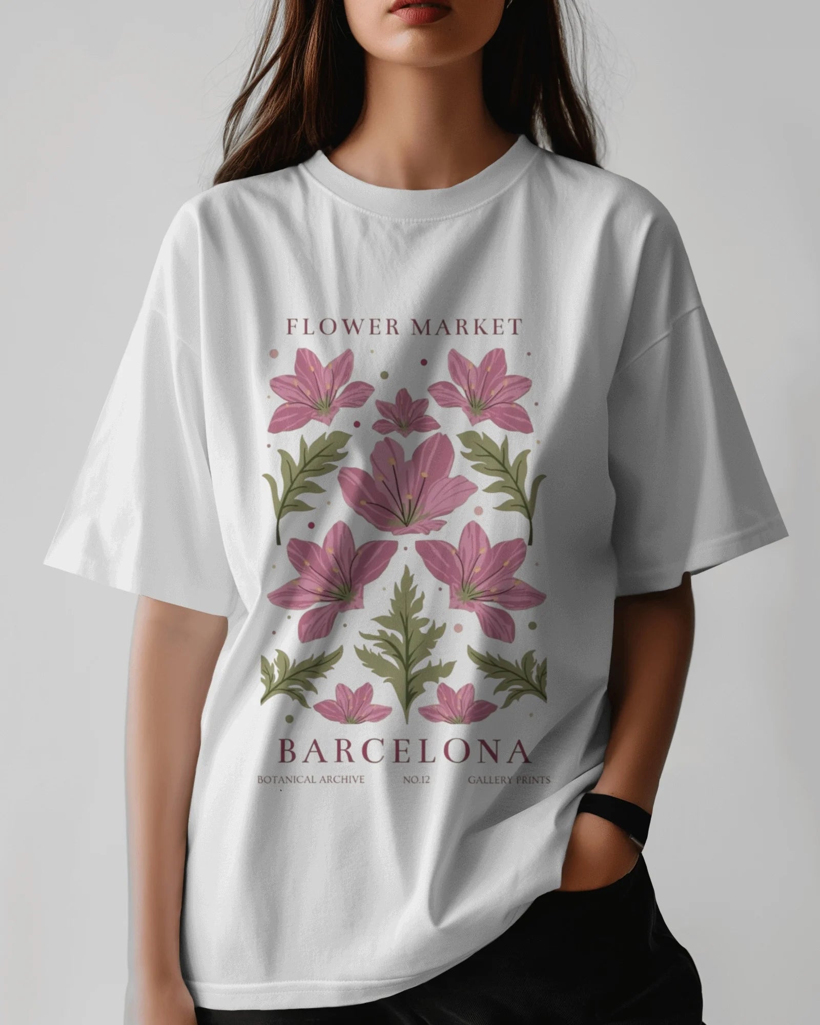 Barcelona Bloom Market Tee – Limited Botanical Edition