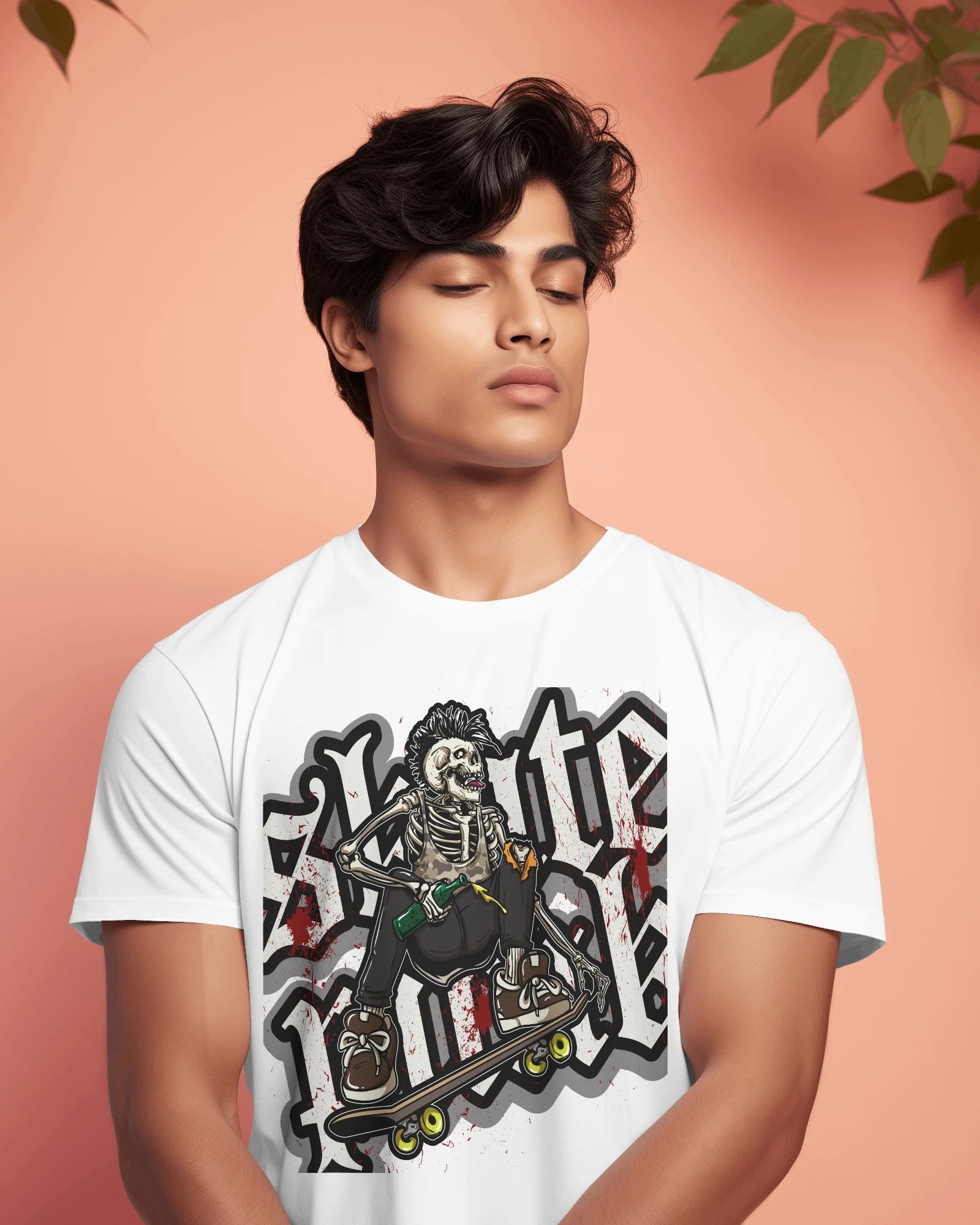Punk Reaper – Bloody Skate Chaos Tee by Cavantee