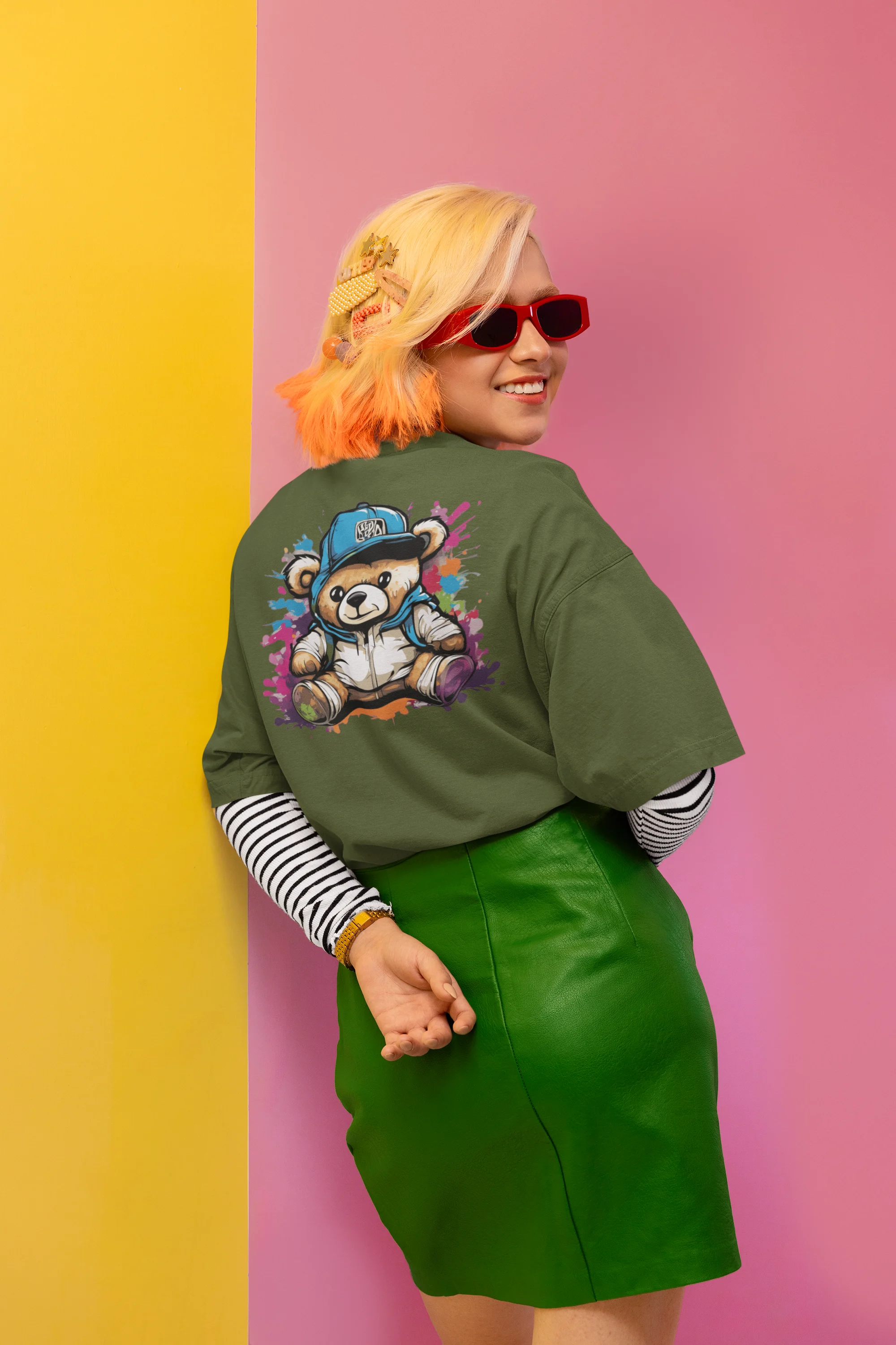 Graffiti Cub – Splash Style Oversized Tee