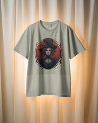 Crimson Baroness Oversize Tee – Gothic Aristocracy Edition