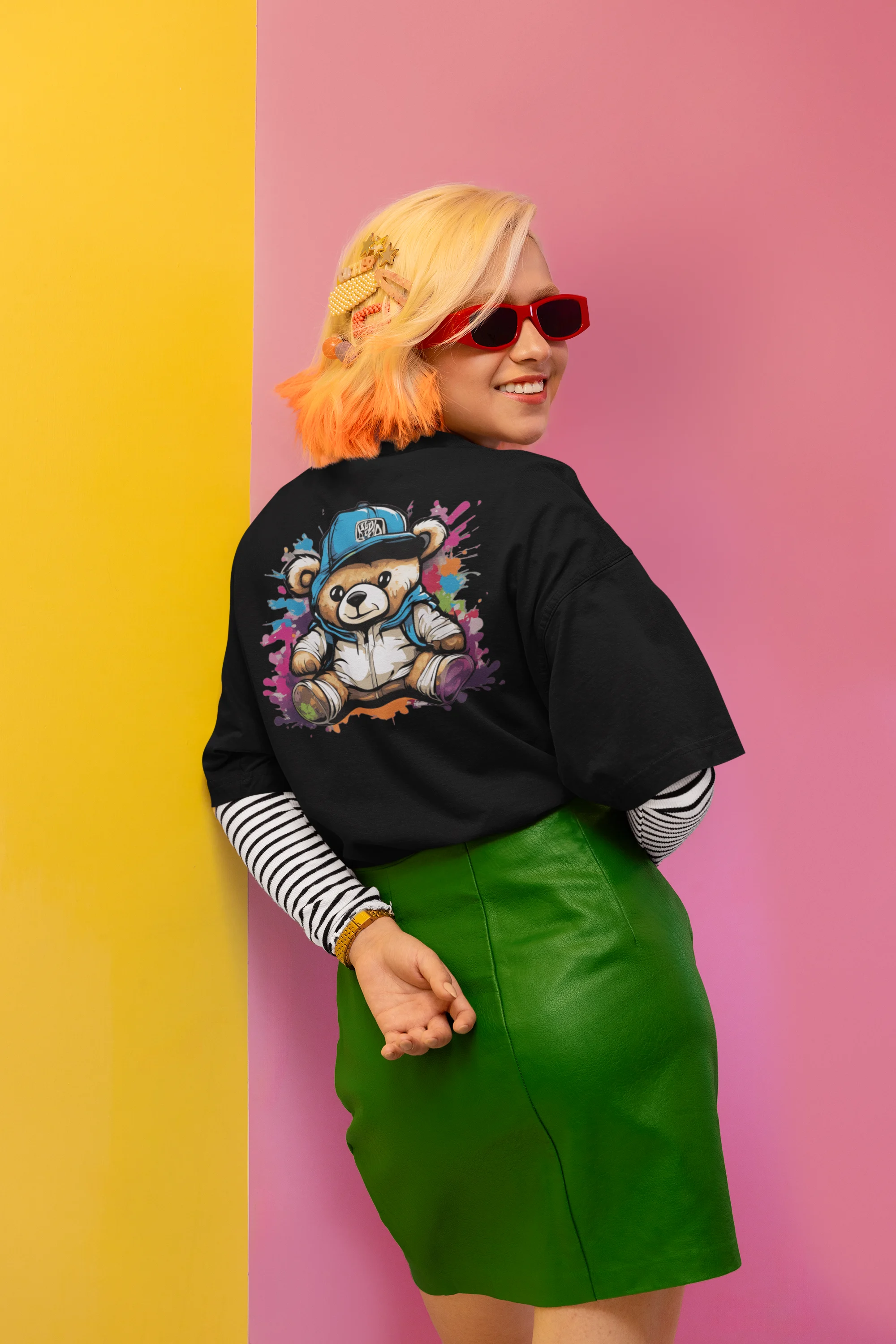 Graffiti Cub – Splash Style Oversized Tee