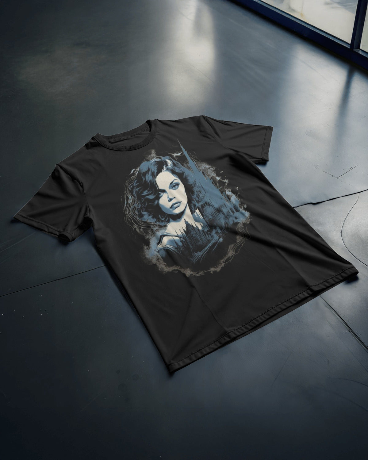 Gothic Muse Oversize Tee – Midnight Cathedral Edition