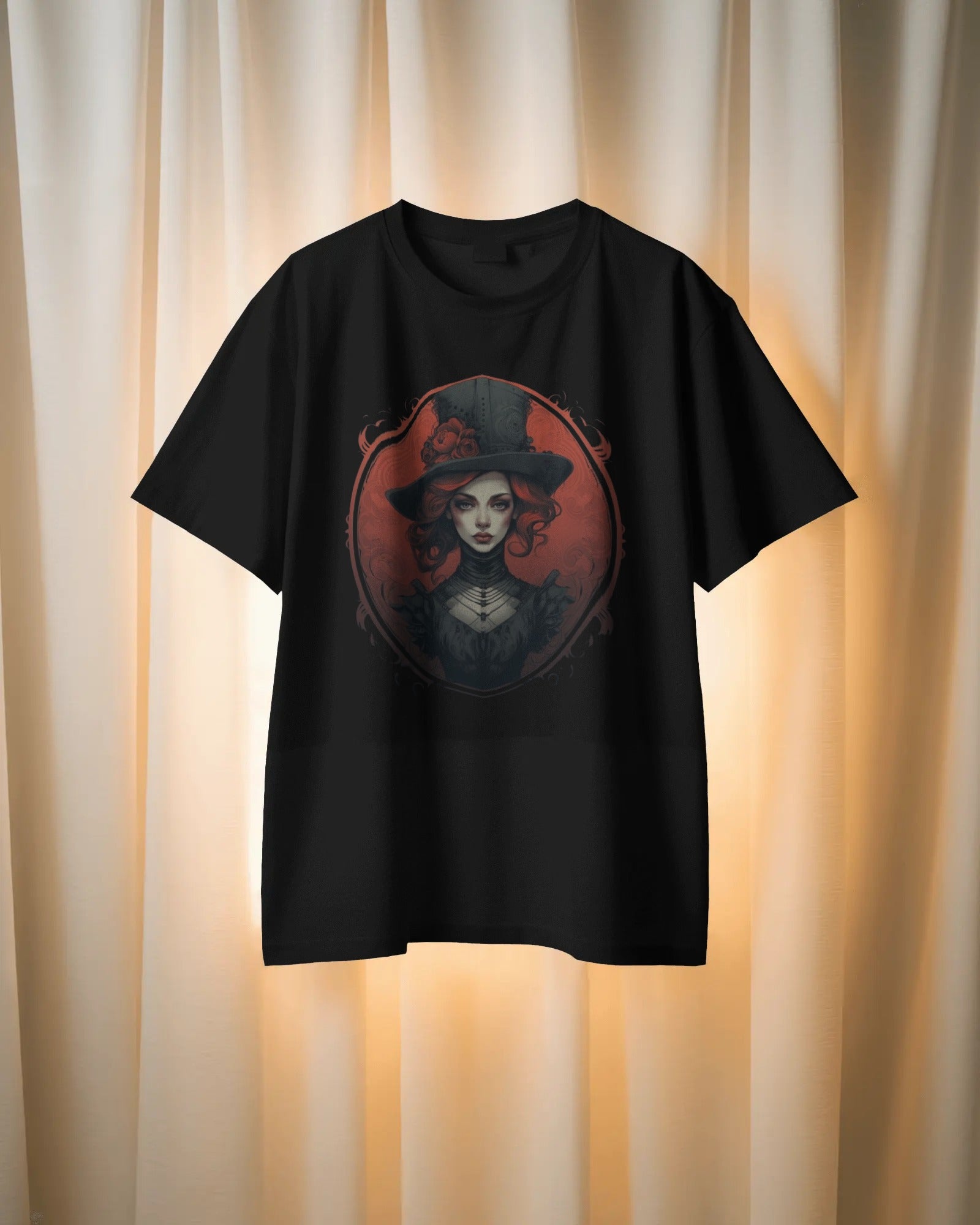 Crimson Baroness Oversize Tee – Gothic Aristocracy Edition