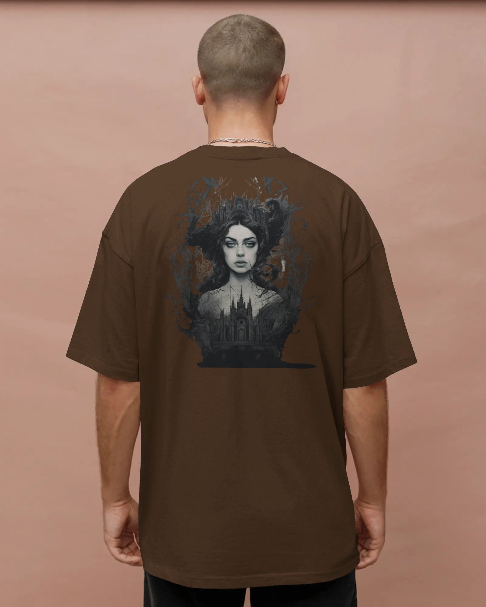 Cathedral Queen Oversize Tee – Gothic Reign Edition