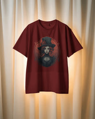 Crimson Baroness Oversize Tee – Gothic Aristocracy Edition
