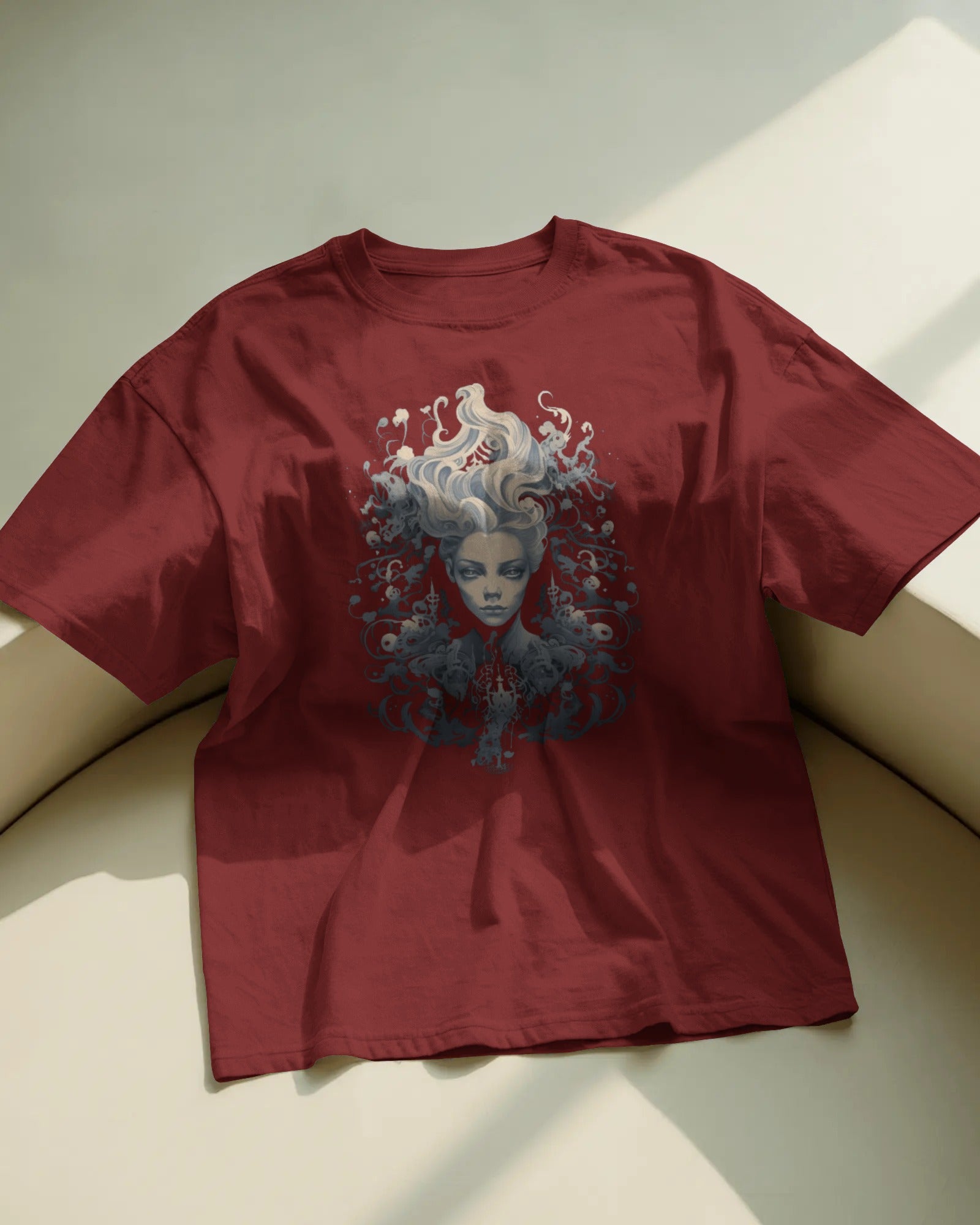 Ethereal Void – Monochrome Phantom T-Shirt by Cavantee