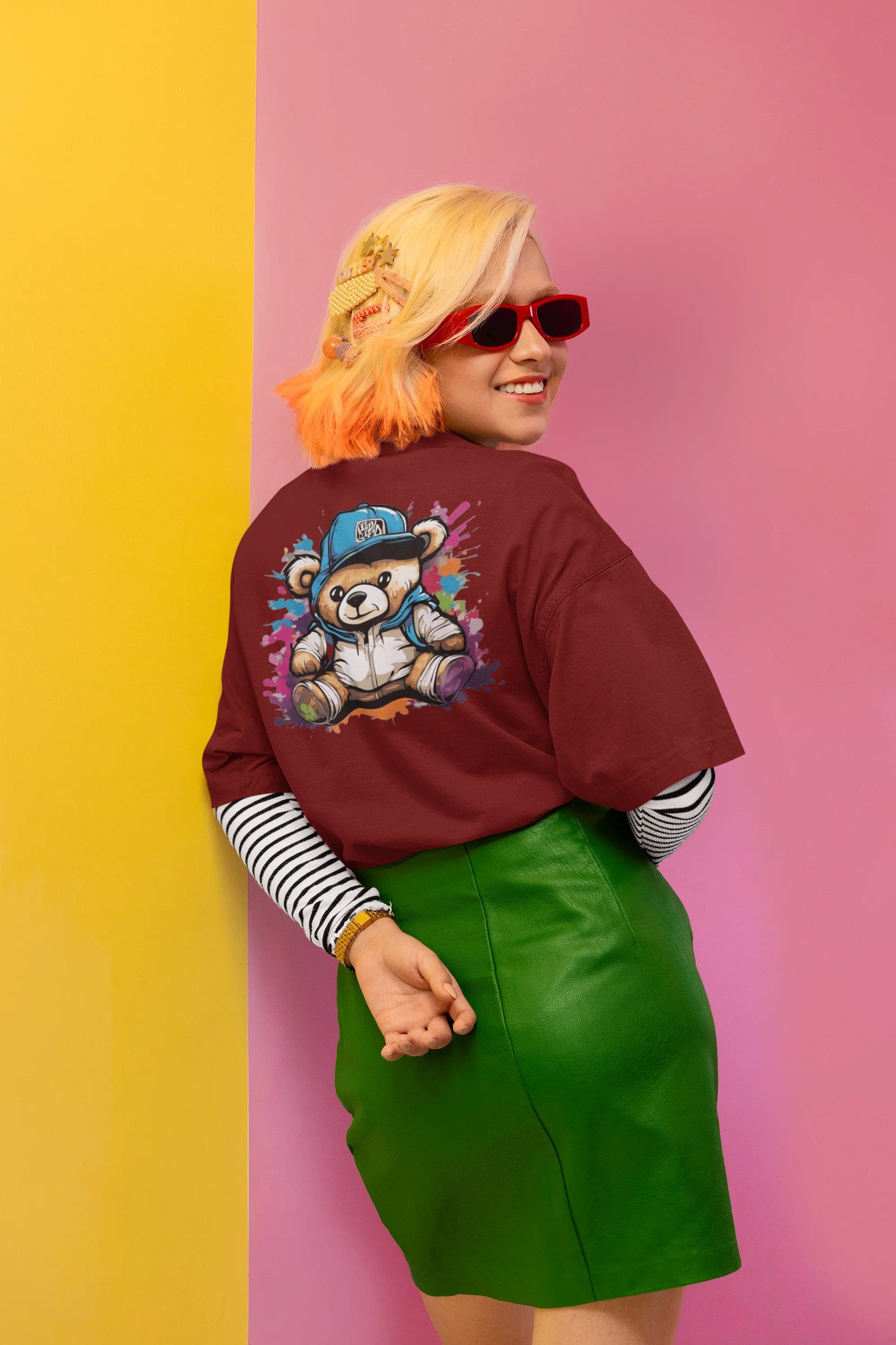 Graffiti Cub – Splash Style Oversized Tee