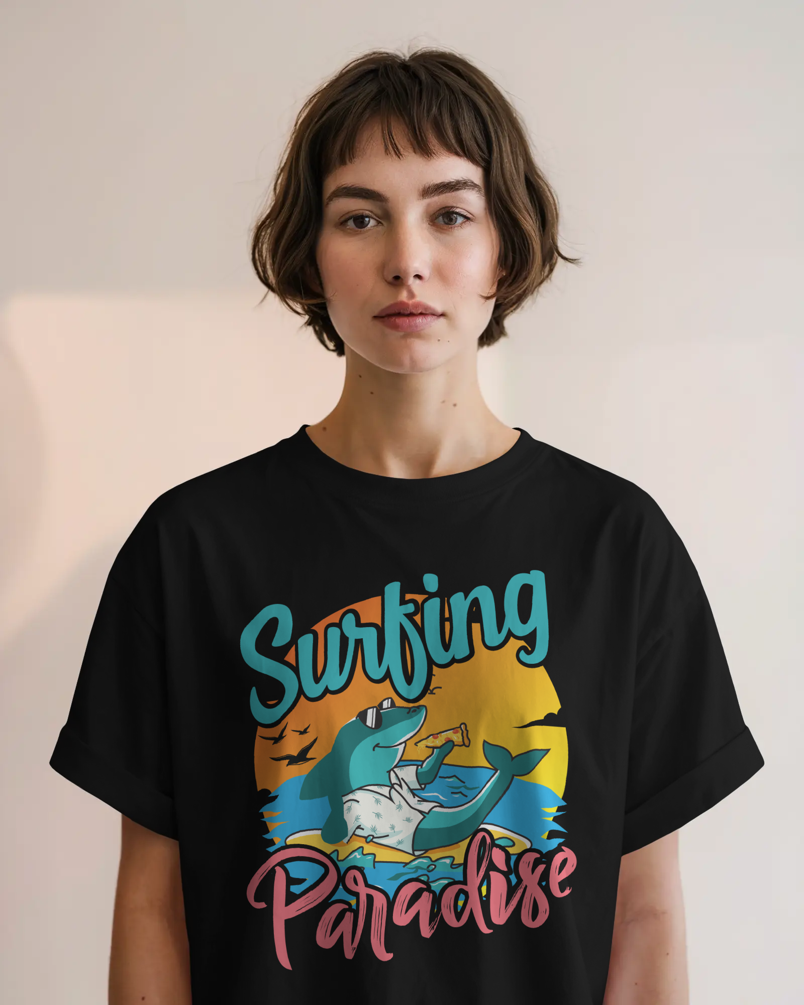 Surfing Paradise – Chill Like a Shark Tee