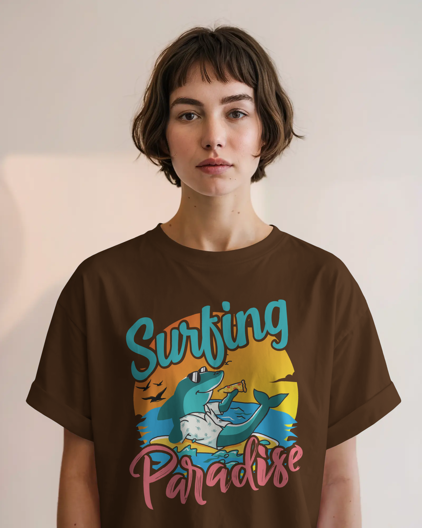 Surfing Paradise – Chill Like a Shark Tee