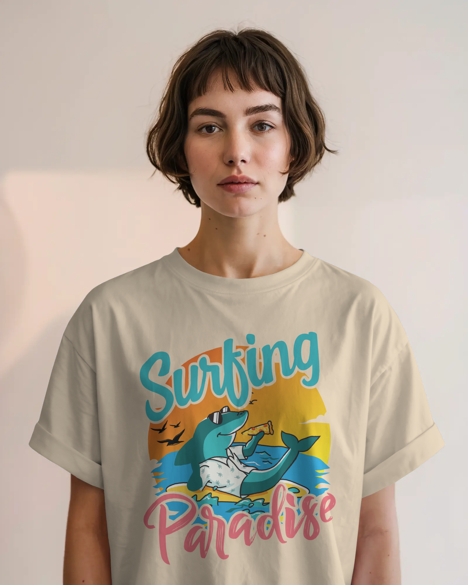 Surfing Paradise – Chill Like a Shark Tee