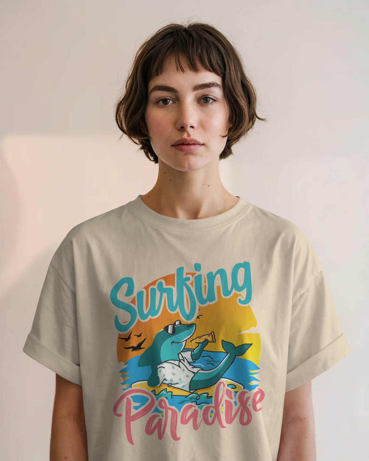 Surfing Paradise – Chill Like a Shark Tee