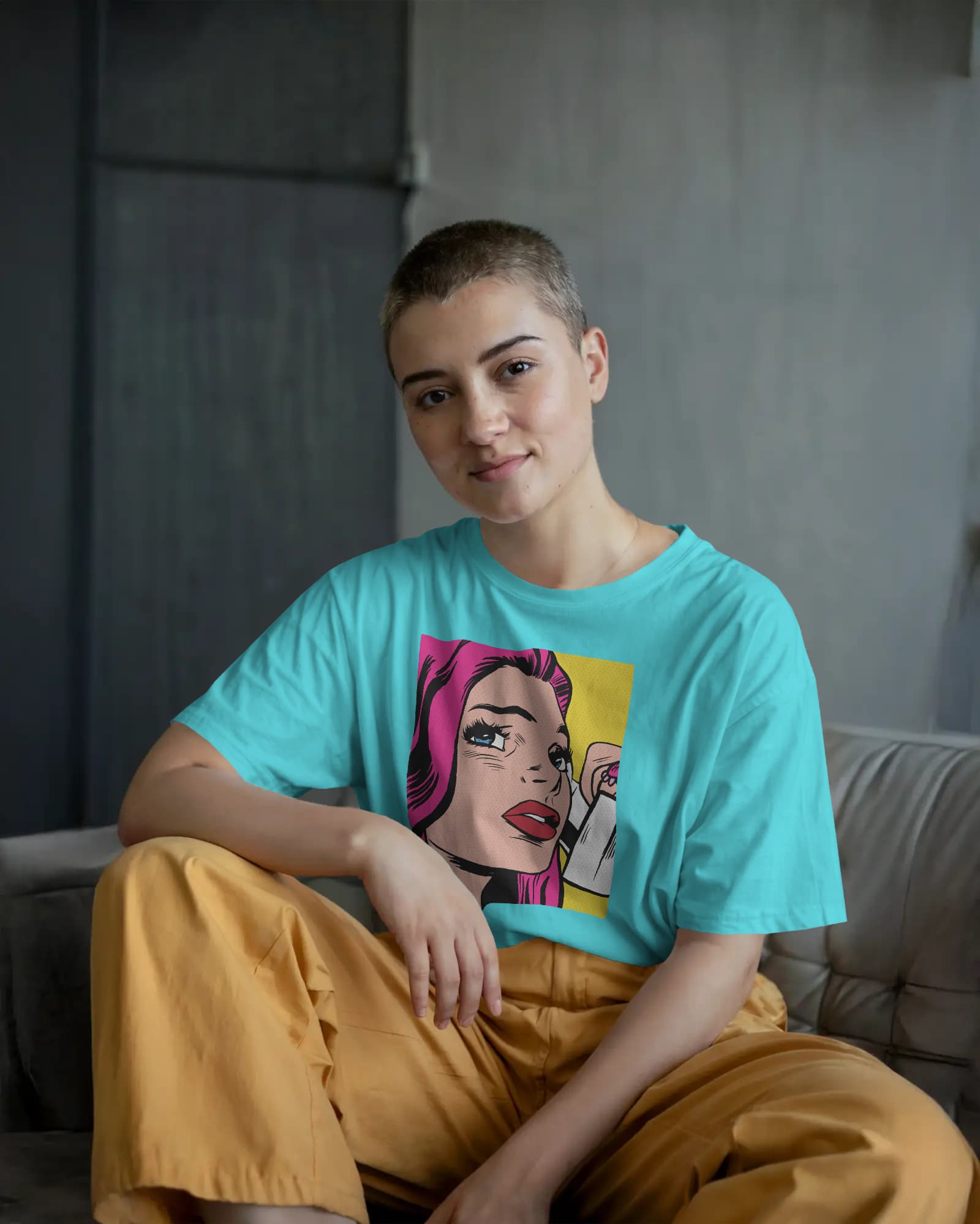 Crybaby Pop. Drama in HD Tee (Image No - U 1994)