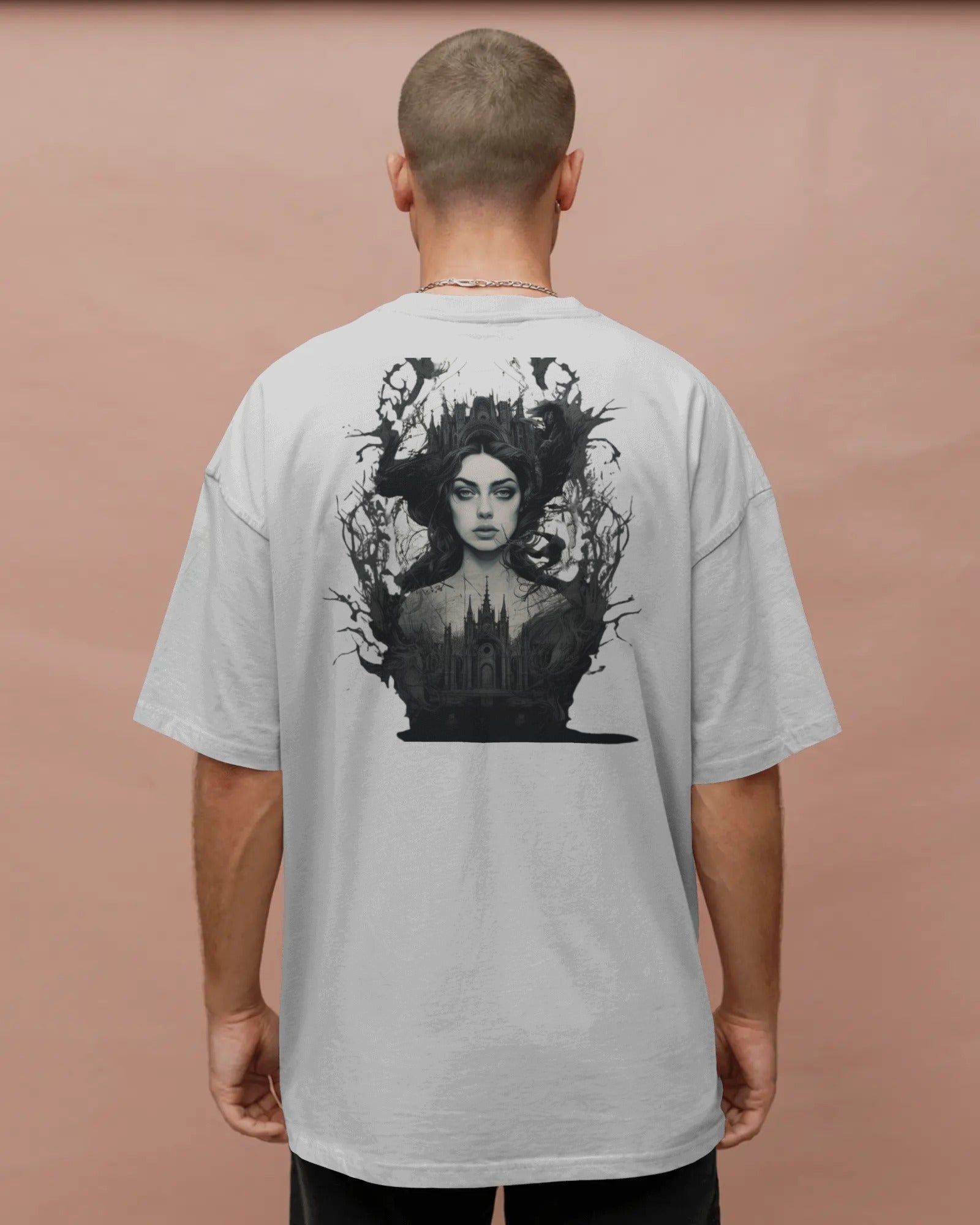 Cathedral Queen Oversize Tee – Gothic Reign Edition